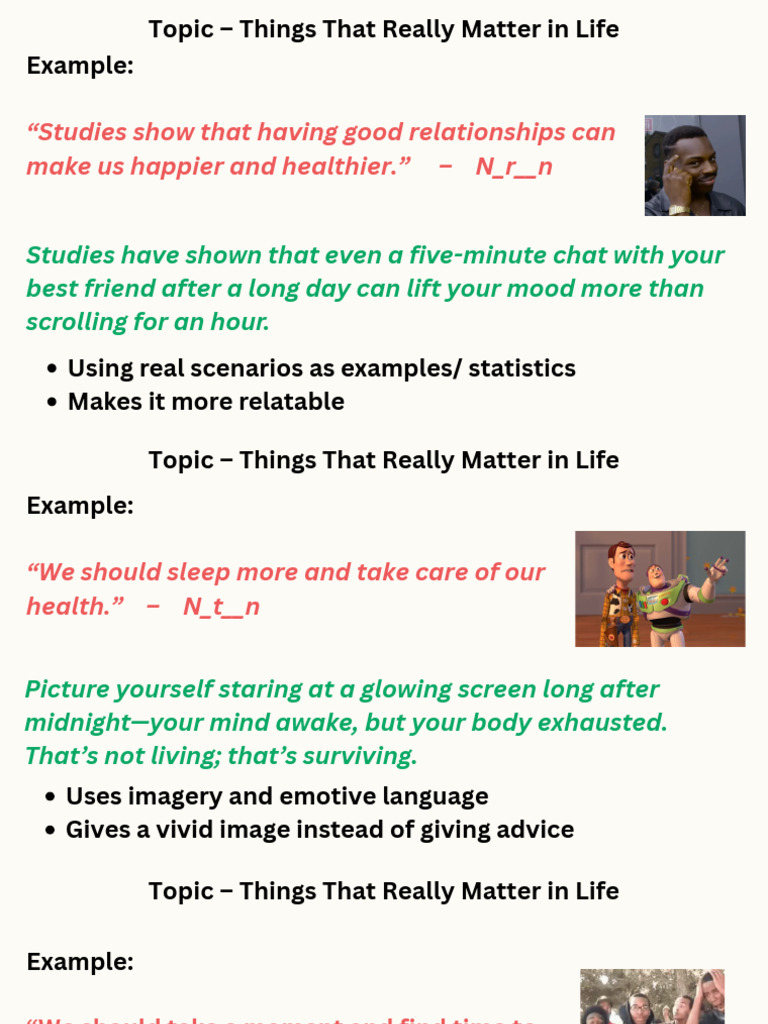 Igcse Speech Writing Features Examples | PDF