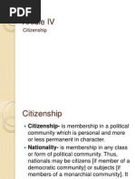 Article IV
