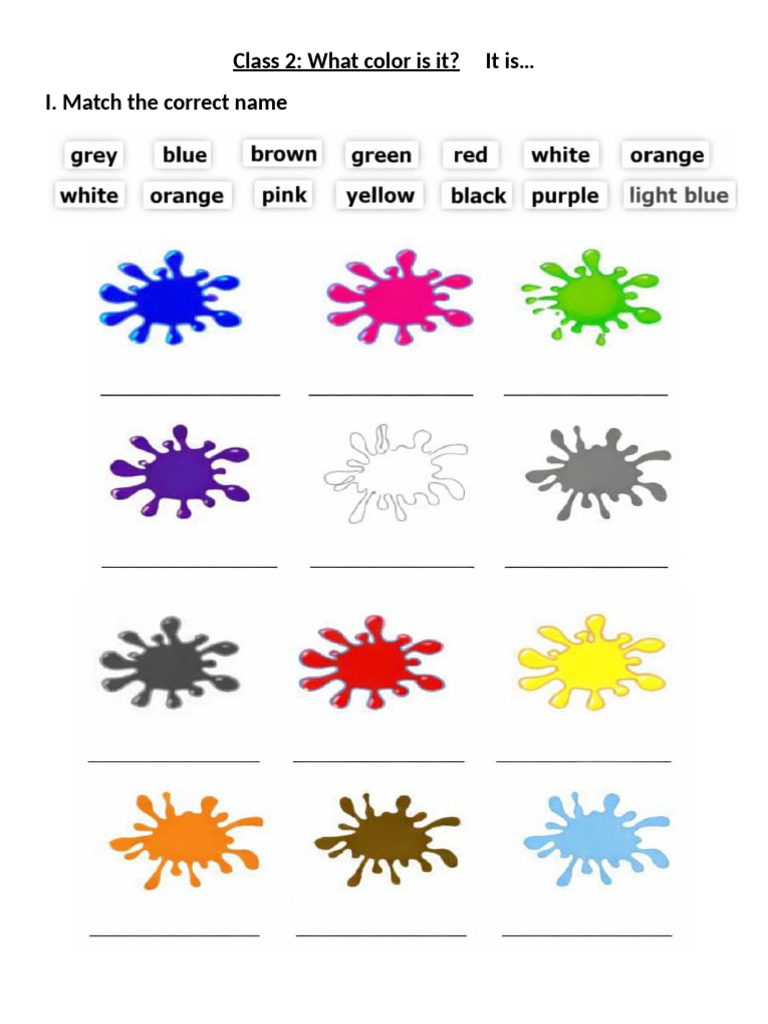 Class 2 - Colors | PDF