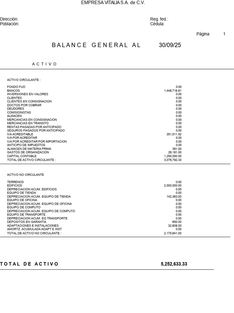 balan gen 3 | PDF | Pagos | Contabilidad