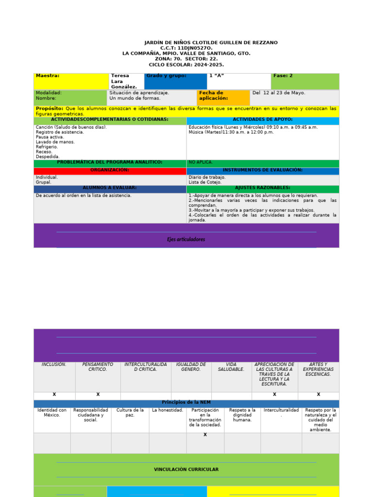 Plan de Mayo 2025 | PDF | Aprendizaje | Enseñando