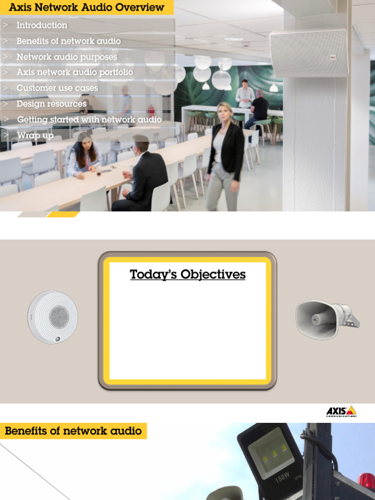 Axis Network Audio Overview - en | PDF | Loudspeaker | Microphone