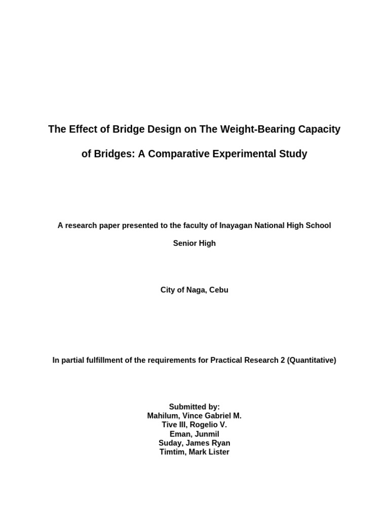 Kopya NG The Effect of Bridge Design On The Weightexperimental ...