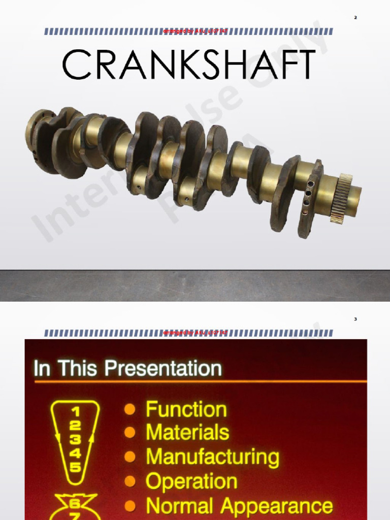Engine Crankshaft | PDF