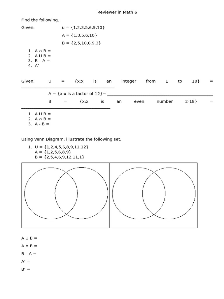 2ND Quarter Reviewer in Math 6 | PDF