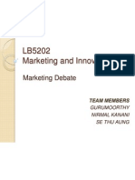 19380882 Marketing Debate for MBA