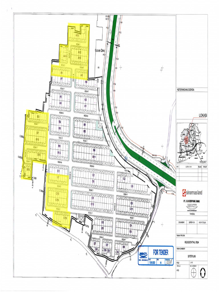 Site Plan Blok A, B Dan C - Izzi | PDF