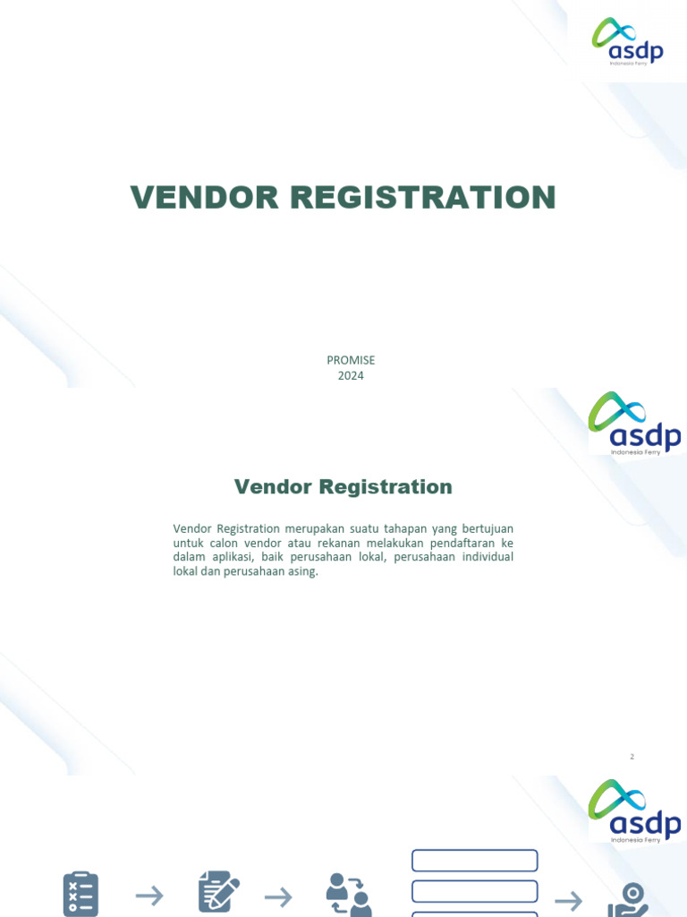 ASDP User Manual - Vendor Registration 31052024 | PDF