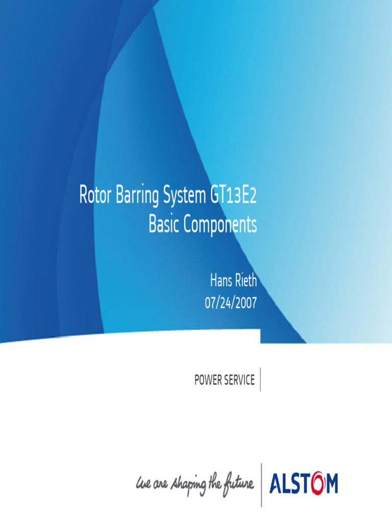 Rotor Barring System GT13E2 Basic | PDF | Valve | Pump