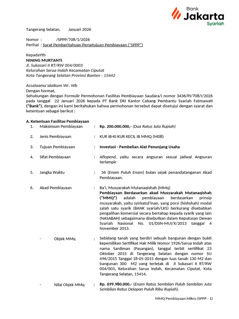 SPPP MMQ Sub Beragunan-1 | PDF