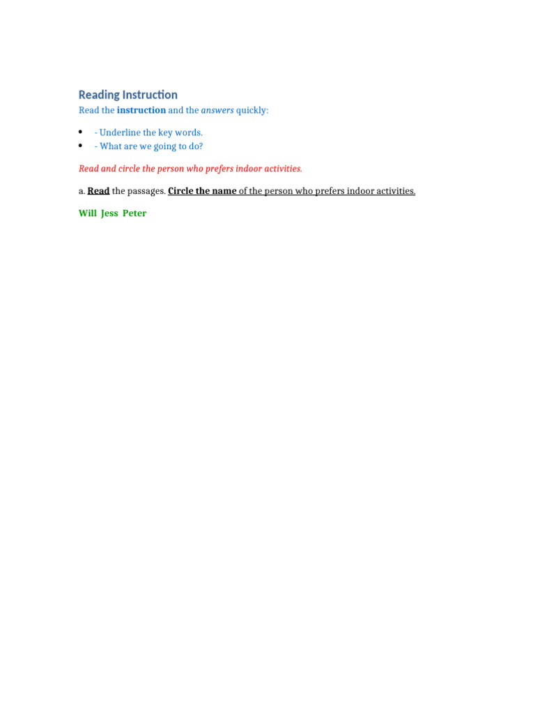 Reading Instruction | PDF