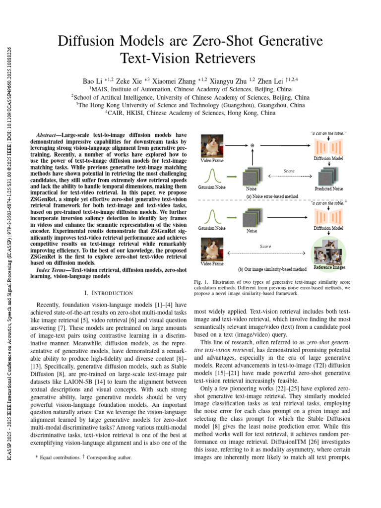 Diffusion Models Are Zero-Shot Generative Text-Vision Retrievers | PDF ...