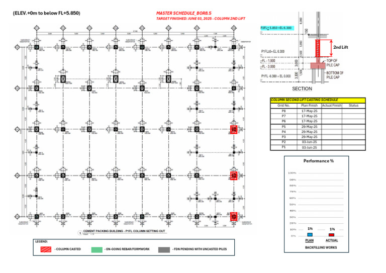 Packing House Monitoring Progress Schedule-08May'25A | PDF