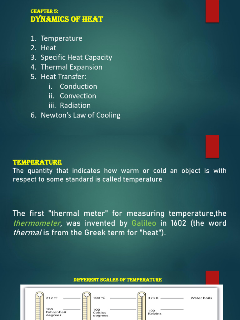Chapter 5 Dynamics of Heat | PDF