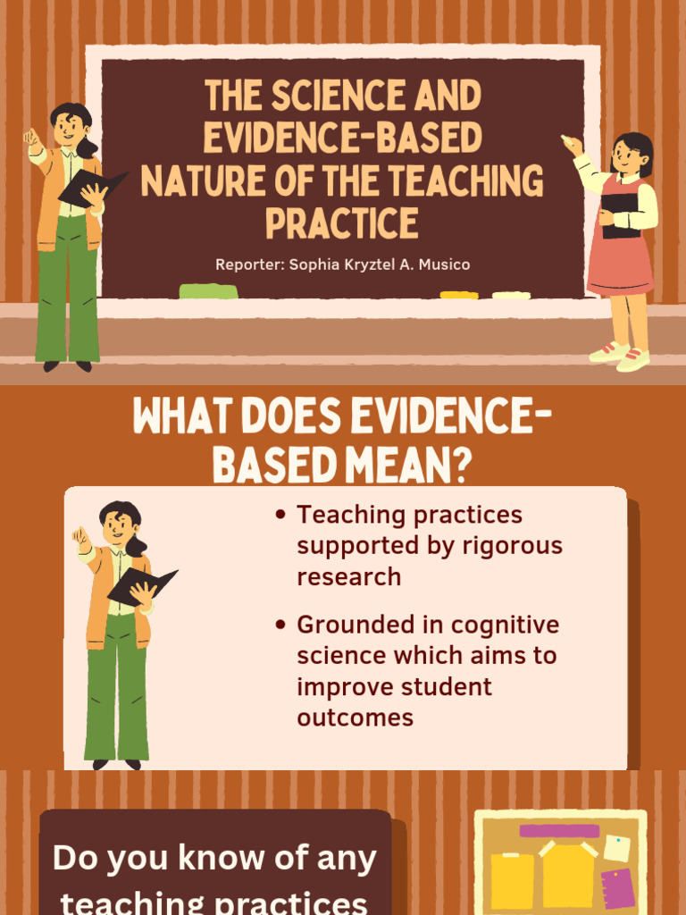 Science and Evidence-Based Nature of Teaching Practices | PDF ...