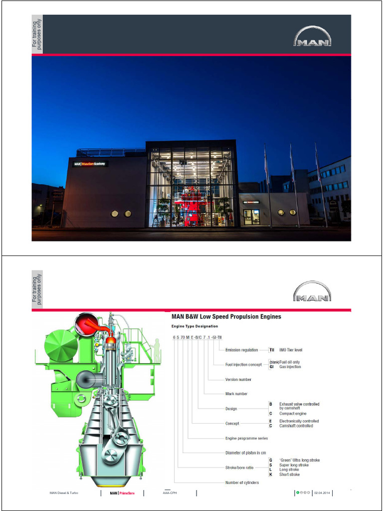 2 - Introduction To The ME Engine (April2014) | PDF | Diesel Engine ...