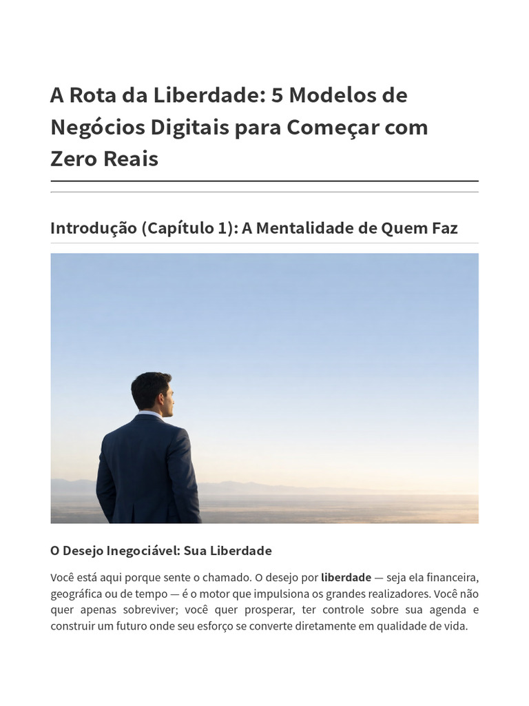 A Rota Da Liberdade Final | PDF | Marketing | Dinheiro