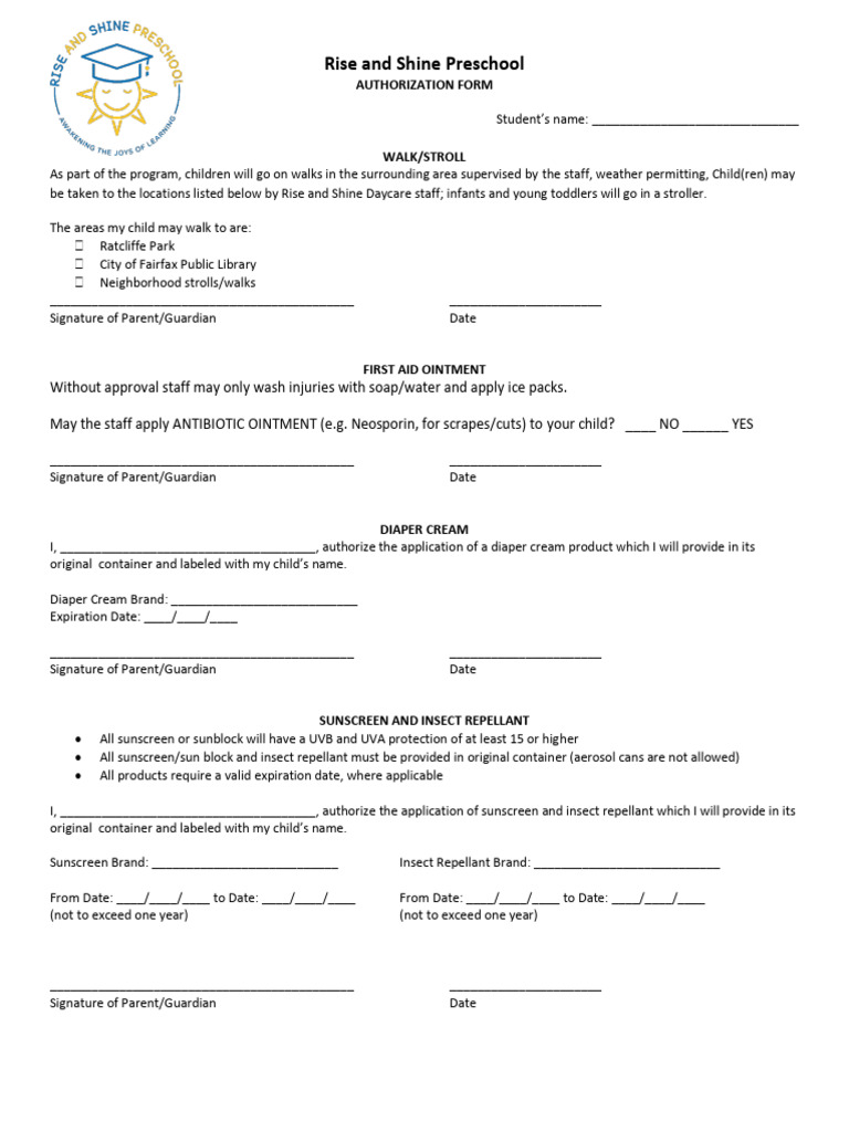 Authorization Form | PDF