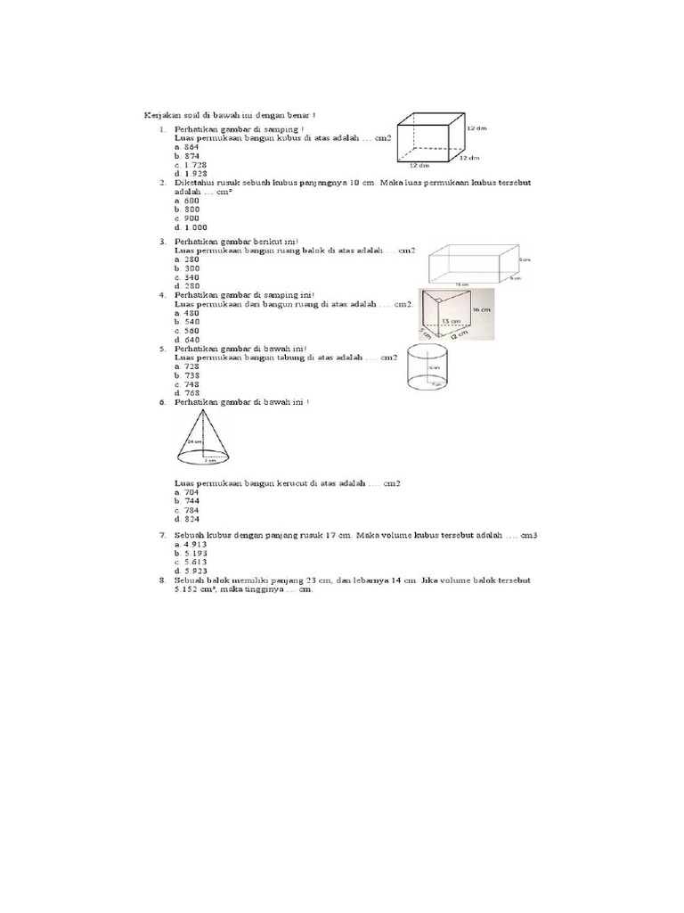Soal MTK 2 | PDF