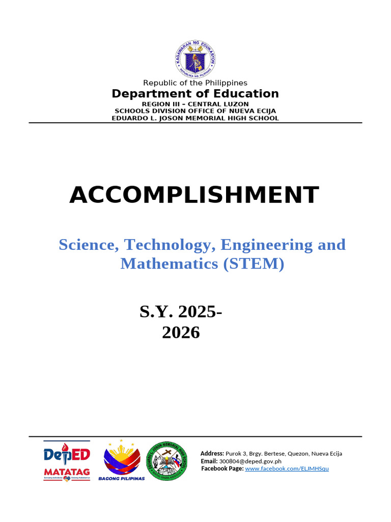 2025 Science Month Celebration | PDF | Learning | Science