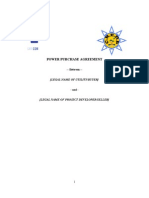 CARICOM (CREDP), Power Purchase Agreement Template