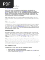 Database Normalization Basics