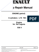 Workshop Repair Manual: ENGINE (Petrol) 6 Cylinders - L7X 700 - 701 Engine For The Laguna X56 V