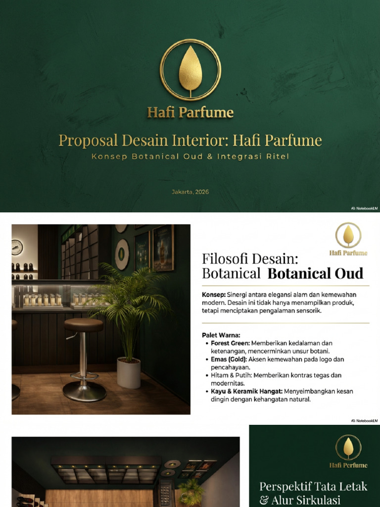 Hafi Parfume Botanical Oud Interior Proposal | PDF