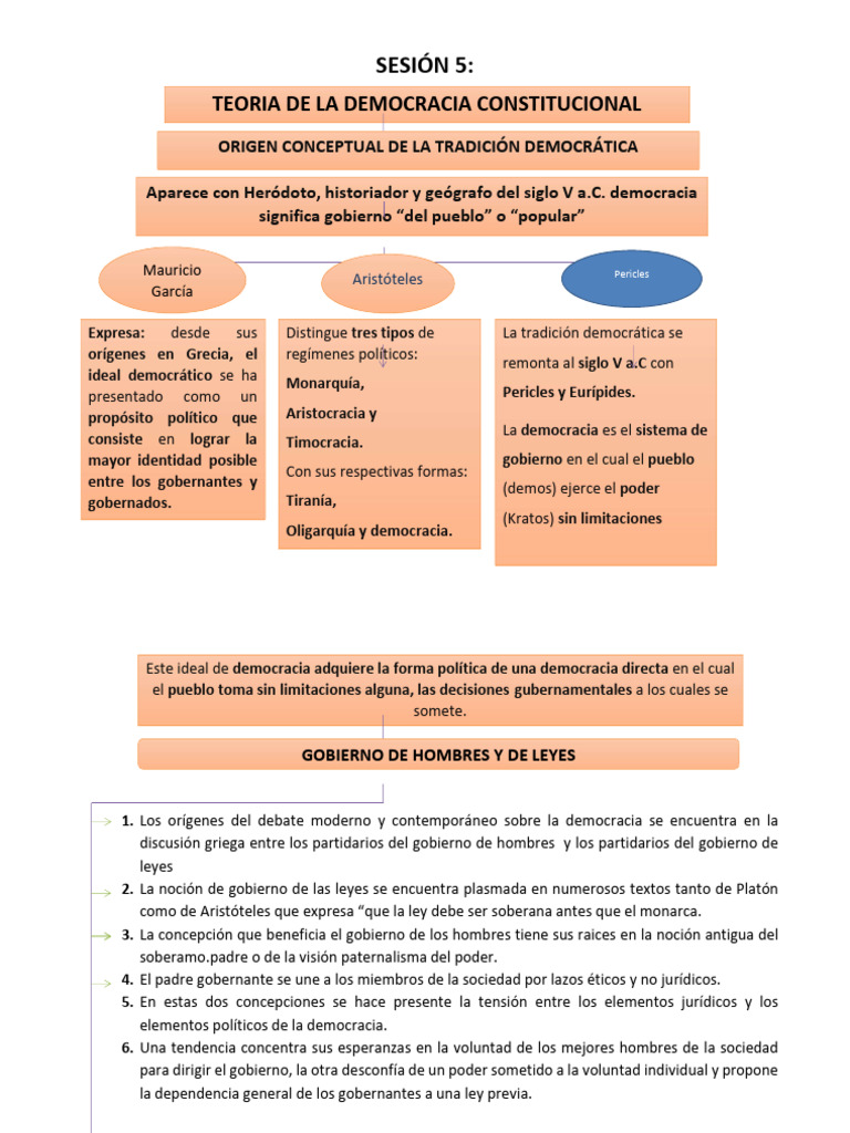 Sesión 5 Teoria de La Democracia Constitucional | PDF | Democracia ...