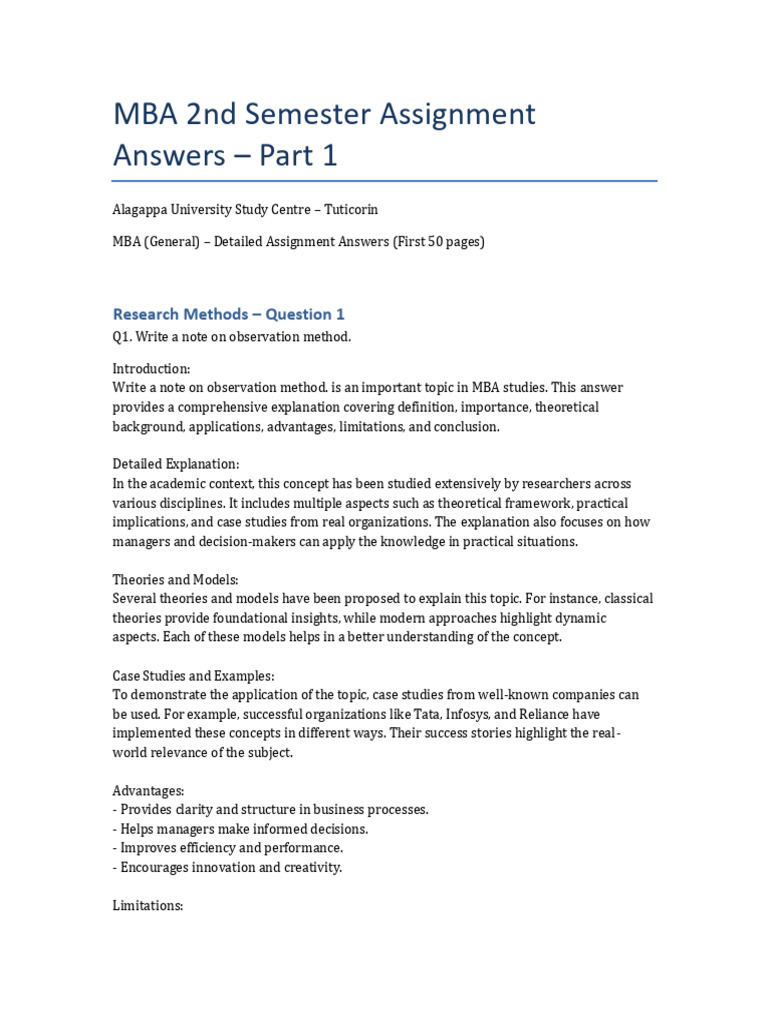 Assignment Part 1 Old | PDF | Theory | Concept