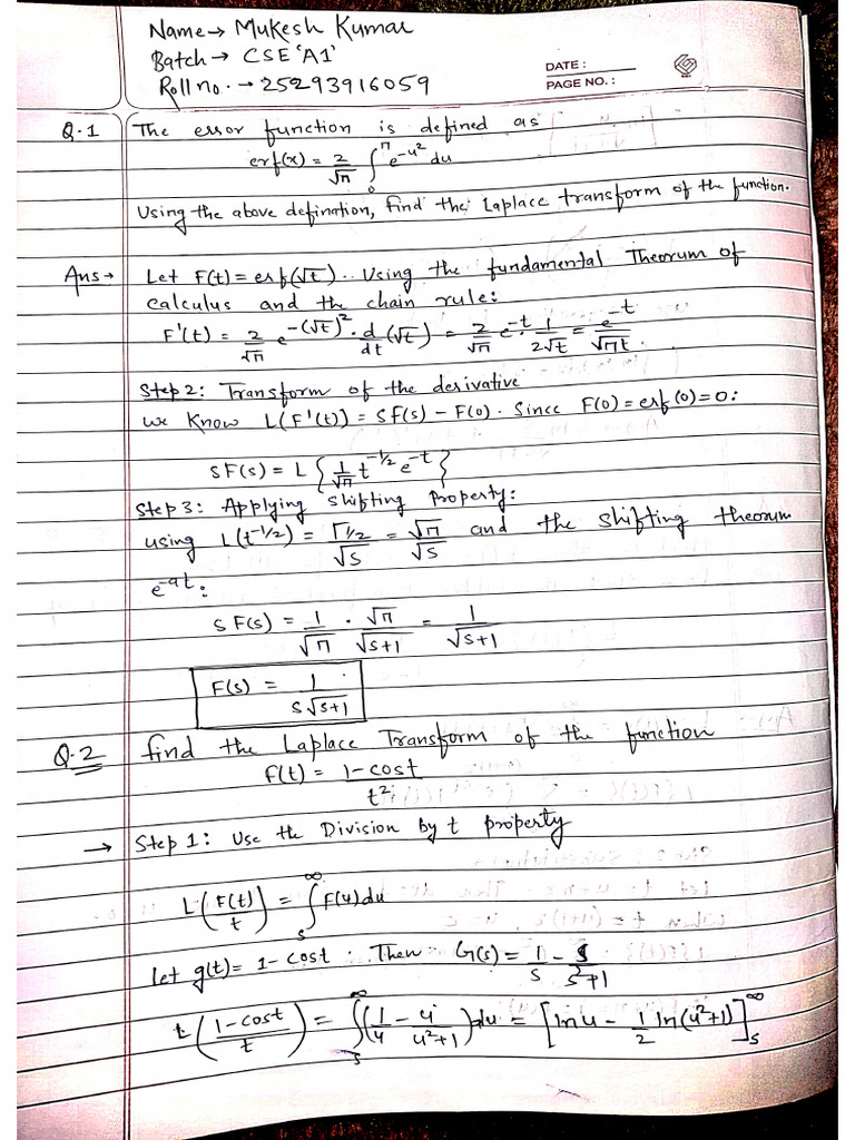 Maths Assignment | PDF