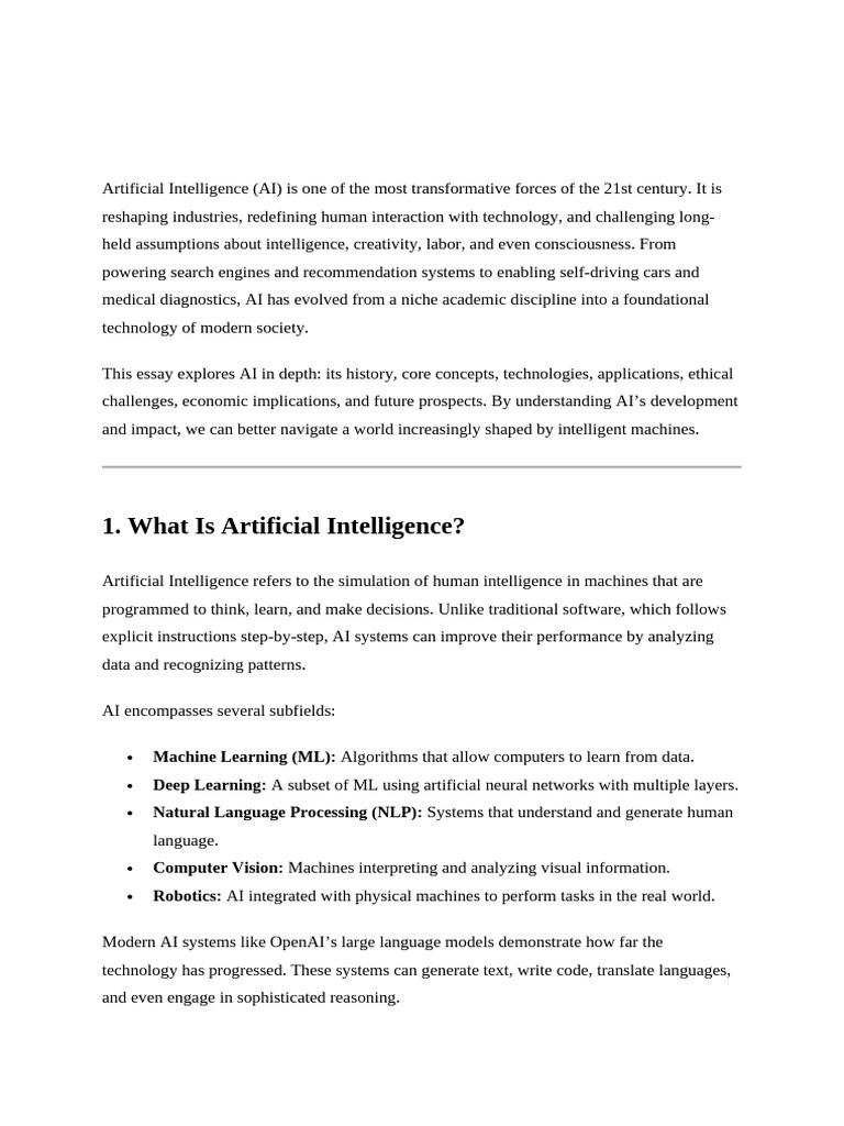 Artificial Intelligence | PDF | Artificial Intelligence | Intelligence ...