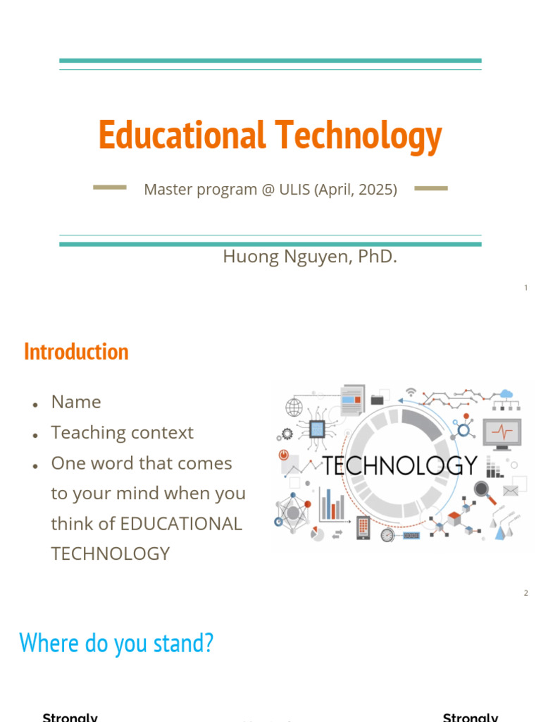 S1. Educational Technology v2 | PDF | Educational Technology | Virtual ...