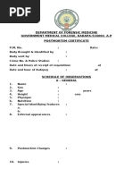 Post Mortem Examination Record | PDF