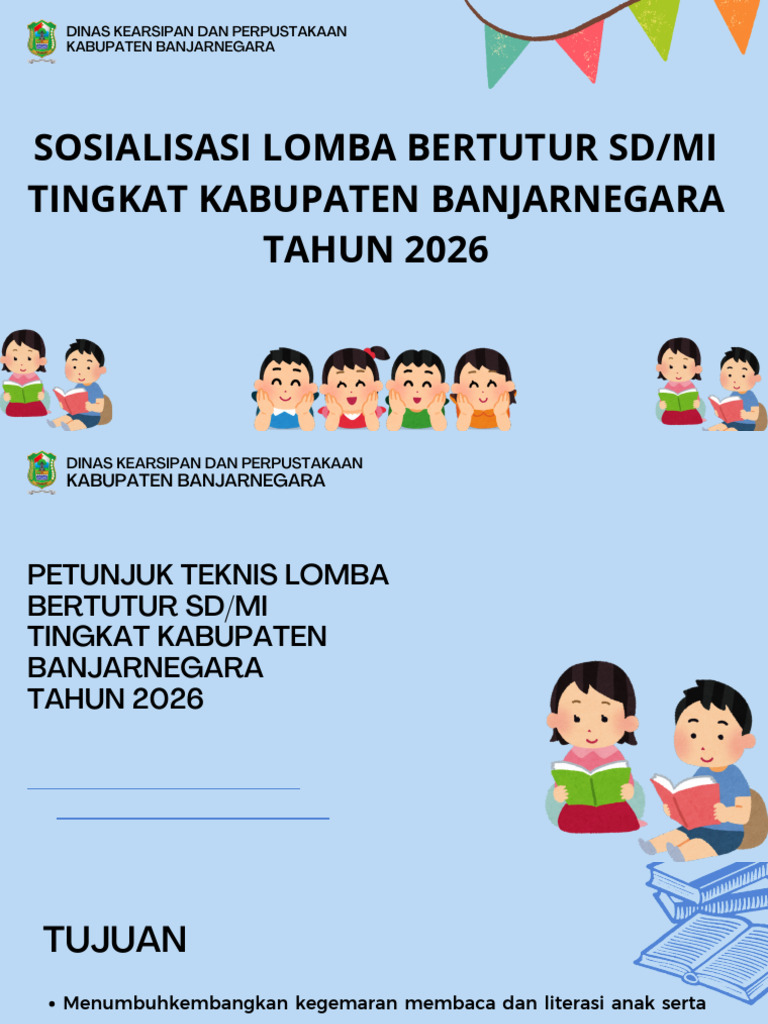 Materi Sosialisasi Lomba Bertutur SDMI Tahun 2026 | PDF