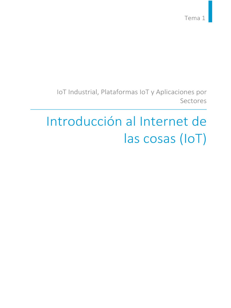 Introducción Al IOT | PDF | Internet de las Cosas | Internet