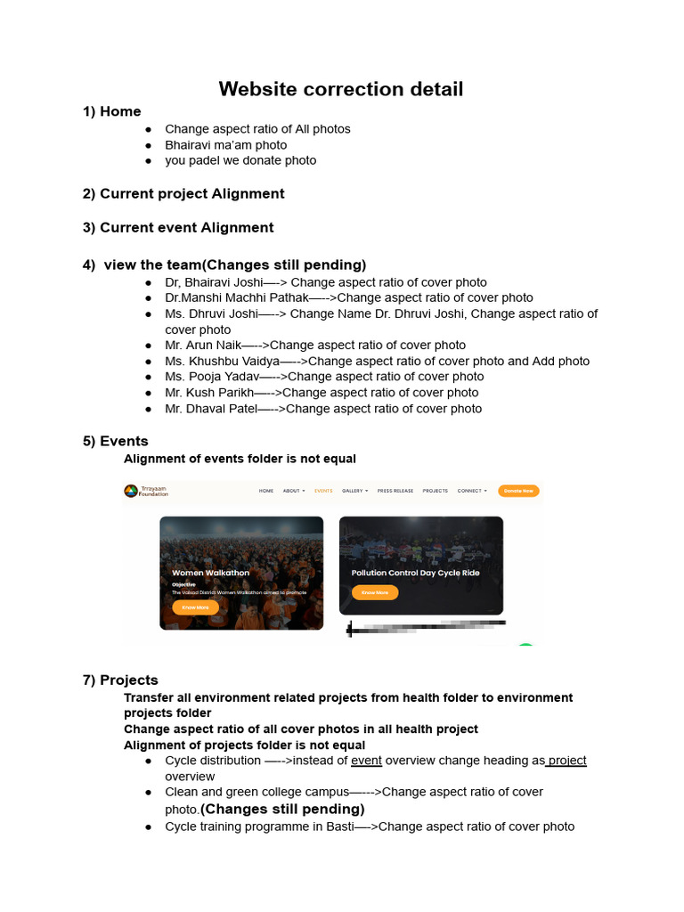 Change in Website | PDF
