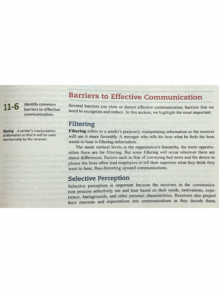 Barriers to Effective Communication | PDF