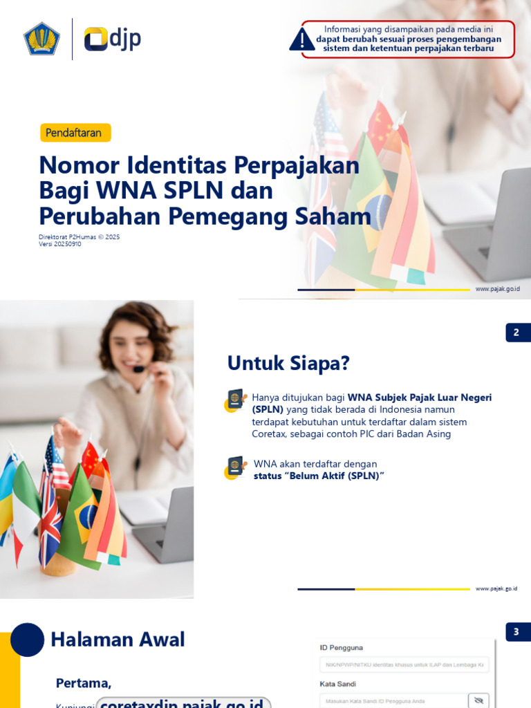 Pendaftaran NIP Bagi WNA SPLN Dan Perubahan Pemegang Saham | PDF