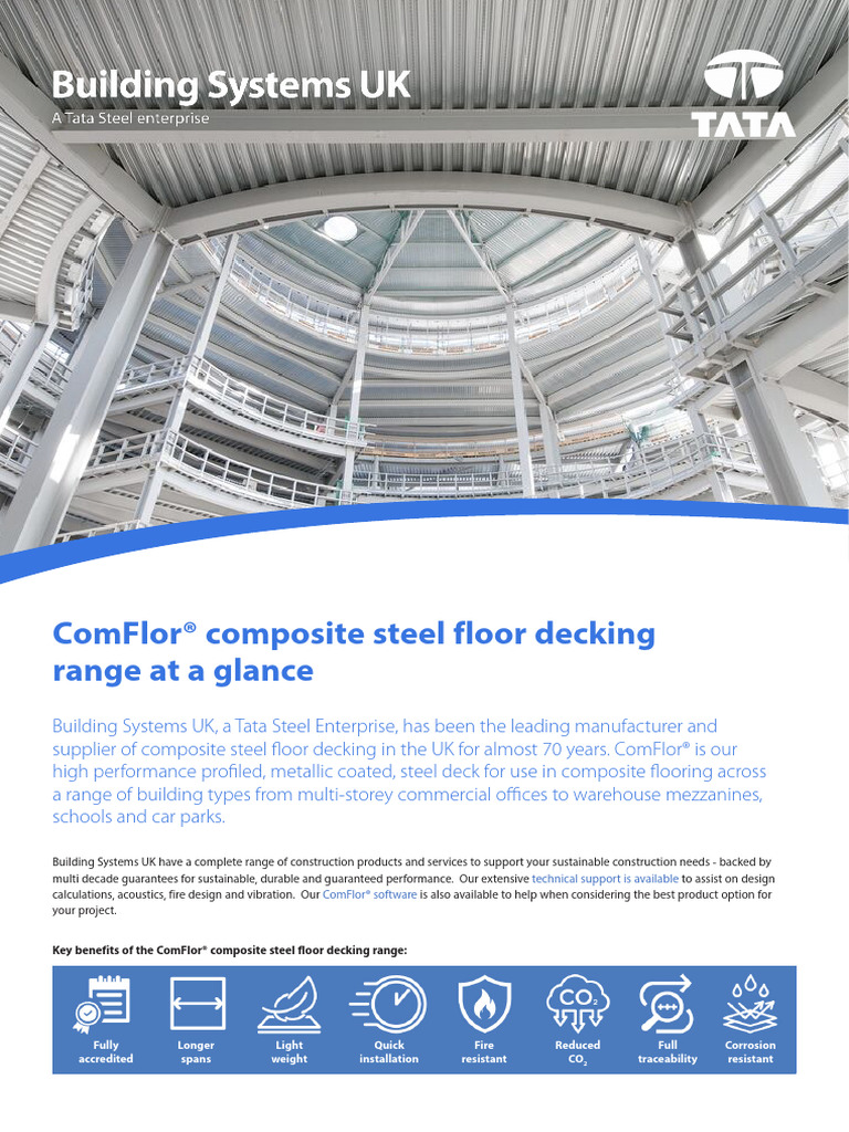 Comflor® Composite Steel Floor Decking at A Glance | PDF