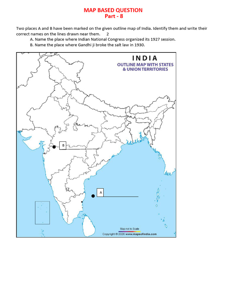 Map Based Question Part-8 | PDF
