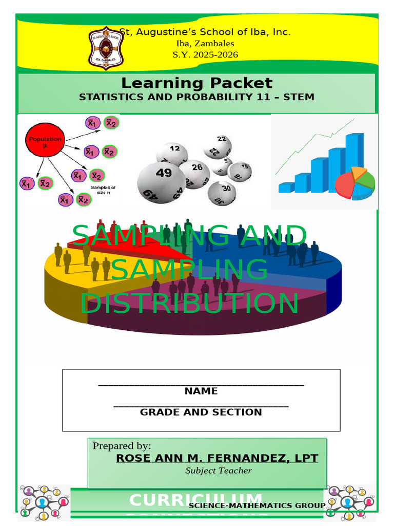 Stats and Prob 11 Module 5 6 | PDF | Sampling (Statistics) | Stratified ...