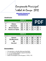 Campeonato Municipal 2012_080712