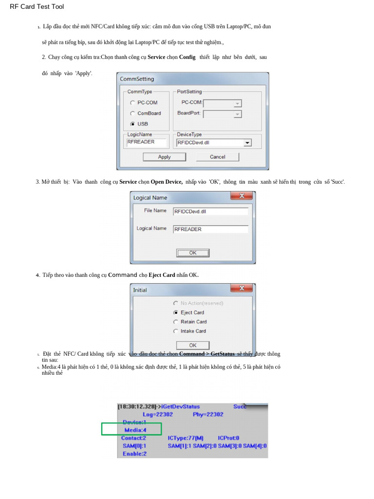 Test Tool RF Card | PDF