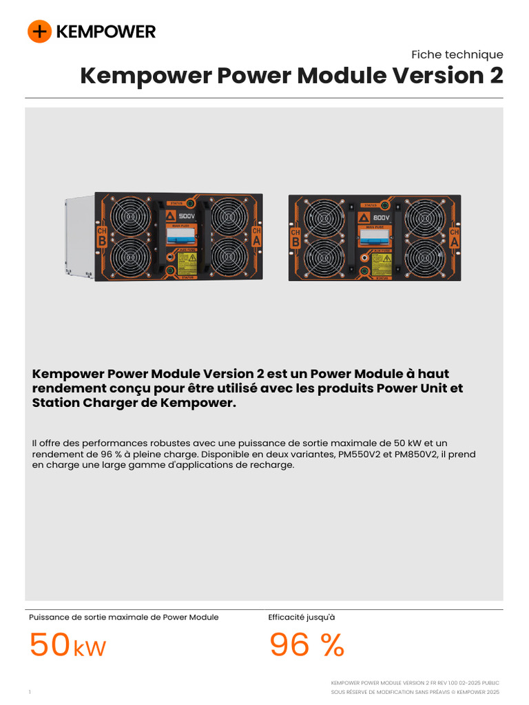 Kempower Power Module | PDF | Électricité | Électrotechnique