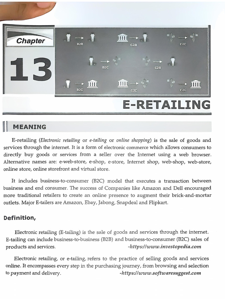 Chapter 13 E-Retailing | PDF