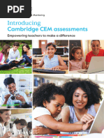 Understanding CEM Data for Parents | PDF | Cognition | Psychology
