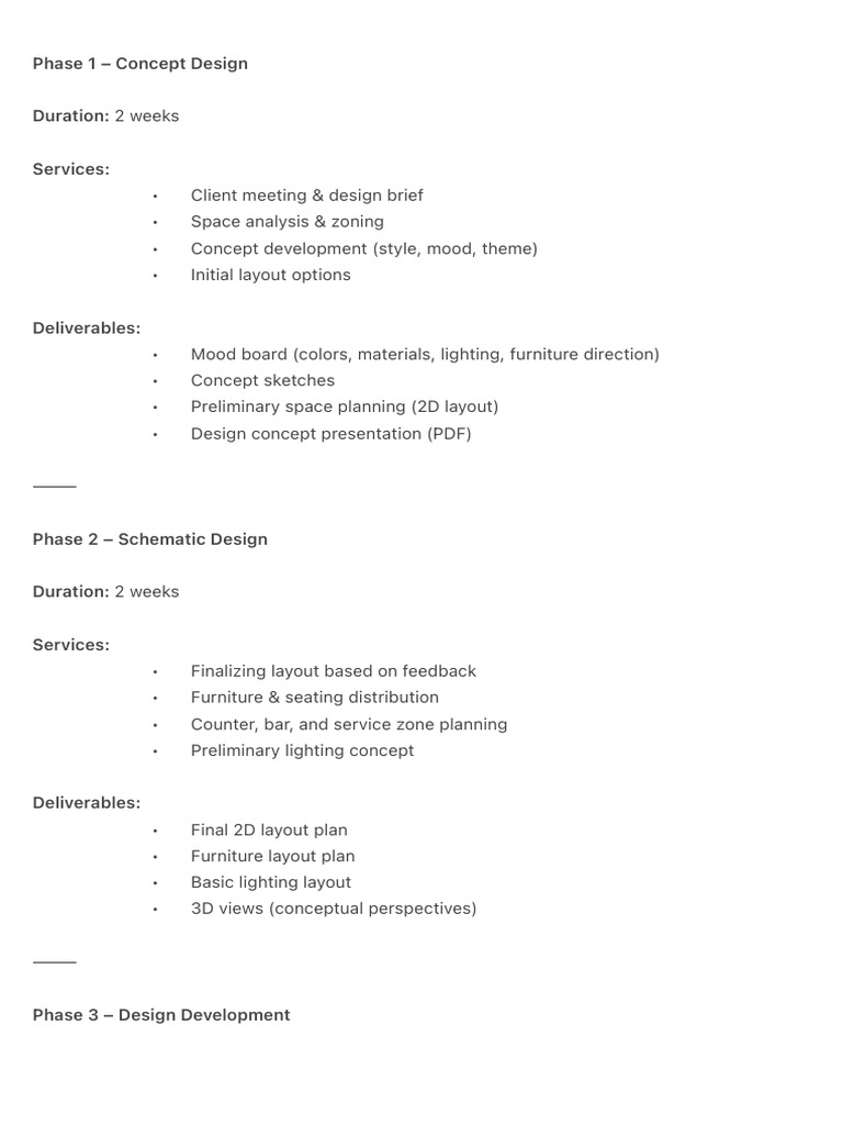Phase 1 - Concept Design | PDF
