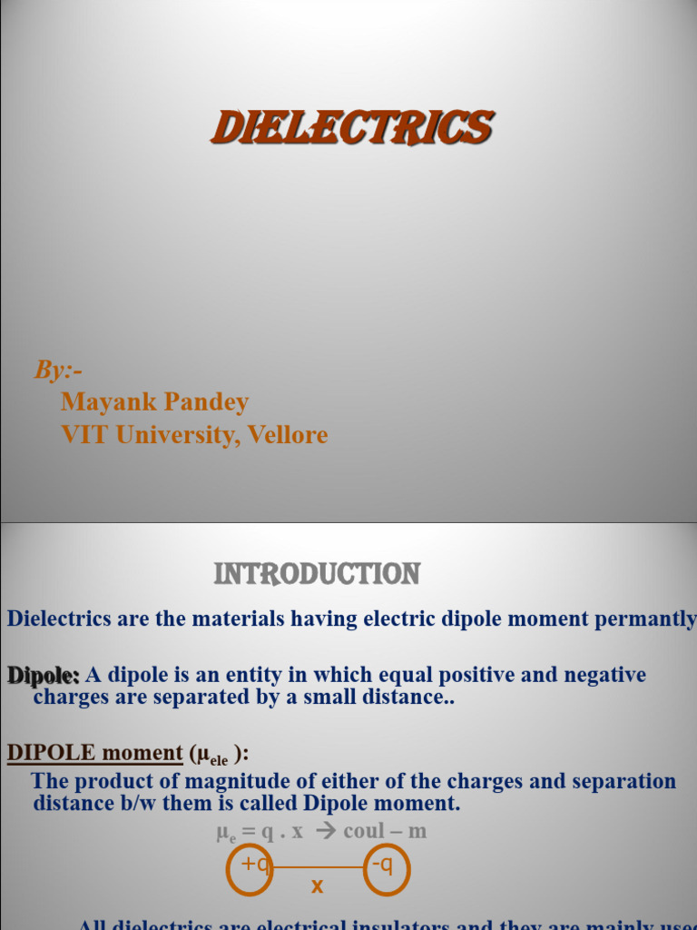 Lec 05 Dielectric Properties of Material | PDF | Electrical Impedance ...