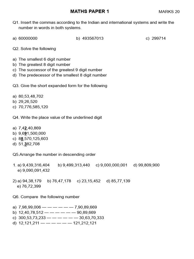 Maths 5th Paper | PDF